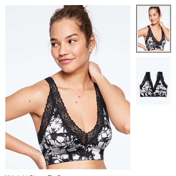 Victoria’s Secret Pink seamless lacetrim bralette - Picture 2 of 2